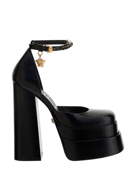 versace sandalo plato oro|versace platform sandals.